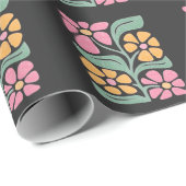 RESIST Floral Anti Trump Politiek Protest Cadeaupapier (Rol Hoek)