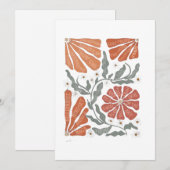 RESIST Floral Anti Trump Politiek Protest Feestdagenkaart (Voorkant / Achterkant)