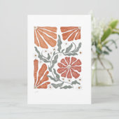 RESIST Floral Anti Trump Politiek Protest Feestdagenkaart (Staand voorkant)