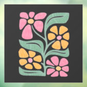 RESIST Floral Anti Trump Politiek Protest Raamsticker (Vel 3)