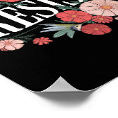 Resist Floral Protest Trump Anti Trump Poster (Hoek)