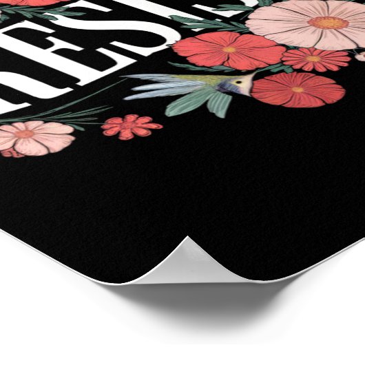 Resist Floral Protest Trump Anti Trump  Poster (Hoek)