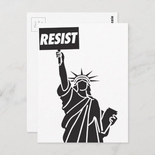 Resist_for_Liberty Briefkaart (Voorkant / Achterkant)