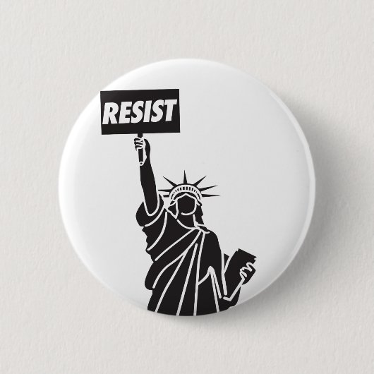 Resist_for_Liberty Ronde Button 5,7 Cm (Voorkant)
