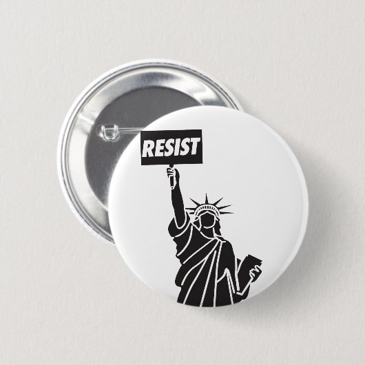 Resist_for_Liberty Ronde Button 5,7 Cm (Voorkant /achterkant)