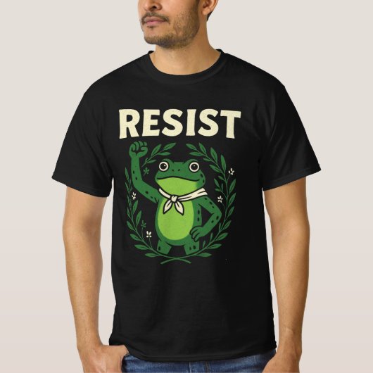 Resist Frog Portland Frog Protest for Men Women  T-shirt (Voorkant)