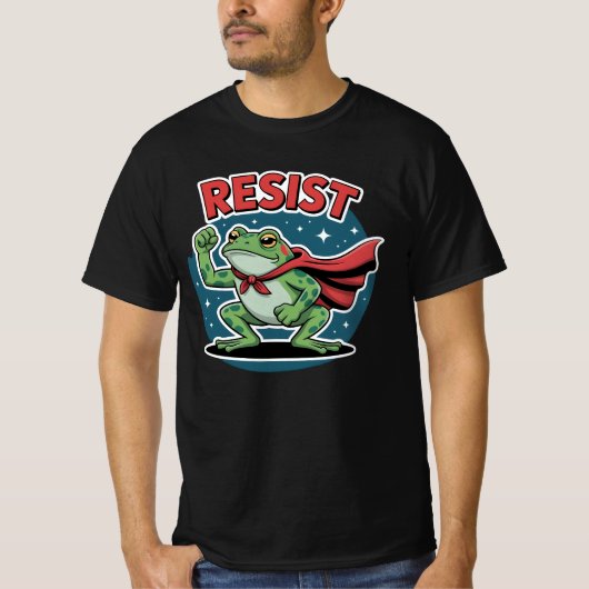 Resist Frog Portland Frog Protest for Men Women T-shirt (Voorkant)
