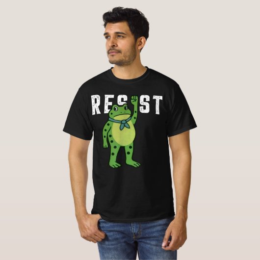 Resist Frog Portland Frog Protest for Men Women T-shirt (Voorkant volledig)