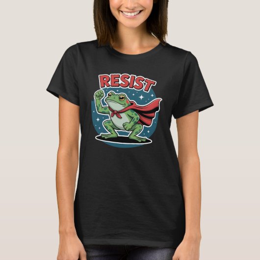 Resist Frog Portland Frog Protest for Men Women T-shirt (Voorkant)