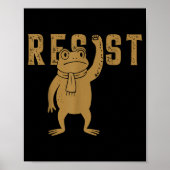 Resist Frog Rtland Frog Protest For Men Women  Poster (Voorkant)