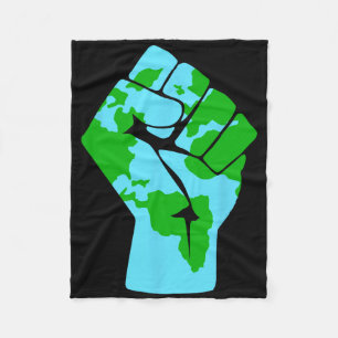 #resist Globale Opwarming Moeder Aarde Milieu Anti Fleece Deken