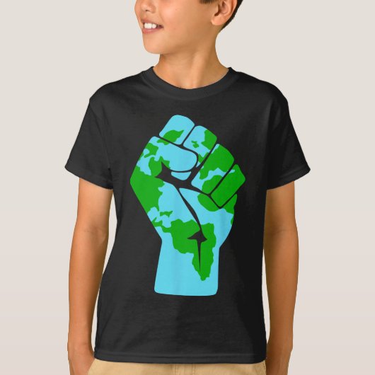 #resist Globale Opwarming Moeder Aarde Milieu Anti T-shirt (Voorkant)