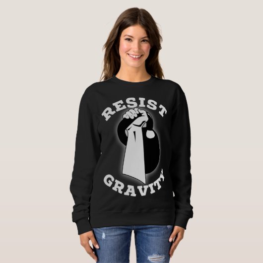Resist Gravity Motivational  Kettlebell press work Trui (Voorkant volledig)