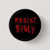 RESIST. GROOT. RONDE BUTTON 3,2 CM (Voorkant)