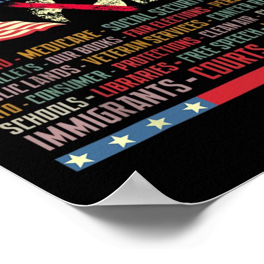 Resist Hands Off Protest Social Security And Medic Poster (Hoek)