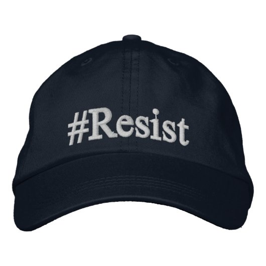 #Resist honkbalpet Geborduurde Pet (Voorkant)