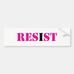 RESIST; Ik verzet me tegen beweging tegen verzet Bumpersticker