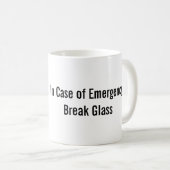 Resist: In Case of Emergency Break Glass Mug Koffiemok (Voorkant rechts)