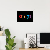 Resist in Poster voor regenboogkleuren (Thuiskantoor)