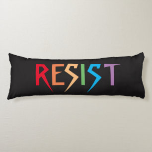 Resist in regenboogkleuren, hoofdpijp lichaamskussen