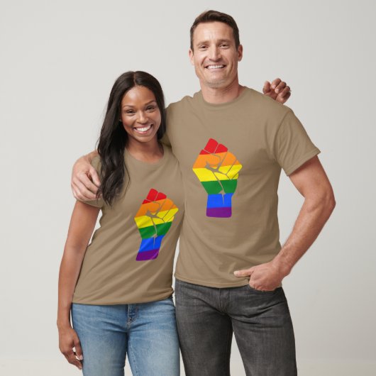#Resist LGBT Rainbow Fist Protest T-shirt (Unisex)