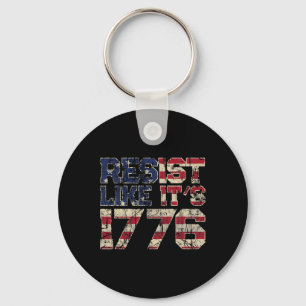 Resist Like It's 1776 Amerikaanse Vlag Verenigde S Sleutelhanger