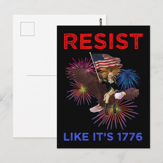 Resist Like It's 1776 Briefkaart (Voorkant / Achterkant)