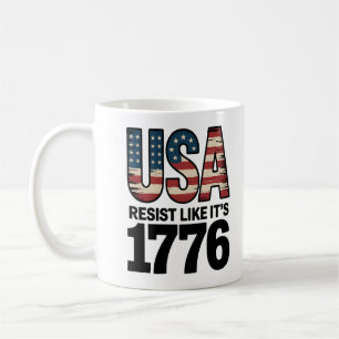 Resist Like It's 1776 Patriotic Soldiers Verenigde Koffiemok