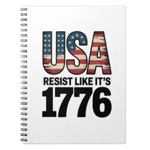 Resist Like It's 1776 Patriotic Soldiers Verenigde Notitieboek