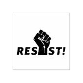 Resist met een vuist rubberstempel (Afrduk)