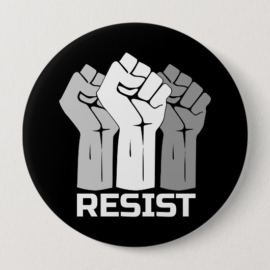 Resist met eerste - in witte 0002 knoop ronde button 4,0 cm (Voorkant)