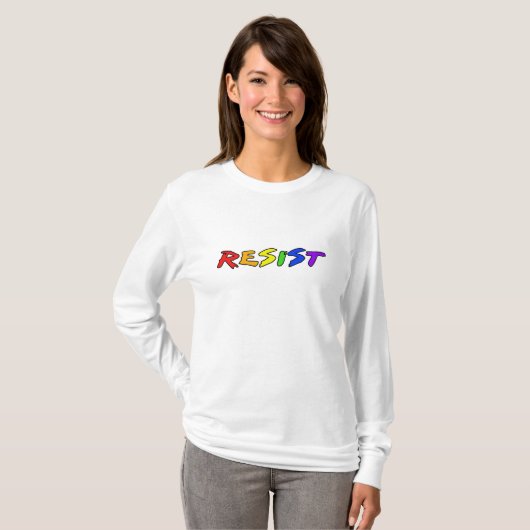Resist met Pride (tot 3x!) T-shirt (Voorkant volledig)