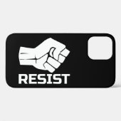 Resist met vuist - in wit 0002 Case-Mate iPhone case (Achterkant (horizontaal))