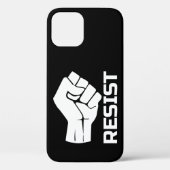Resist met vuist - in wit 0002 Case-Mate iPhone case (Achterkant)