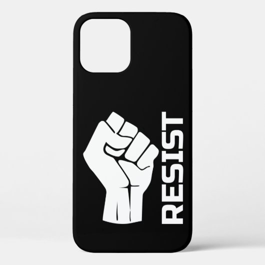 Resist met vuist - in wit 0002 Case-Mate iPhone case (Achterkant)