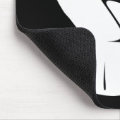 Resist met vuist - in wit 0002 muismat (Hoek)