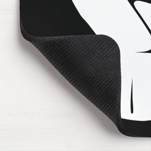 Resist met vuist - in wit 0002 muismat (Hoek)