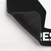 Resist met vuist - in wit muismat (Hoek)