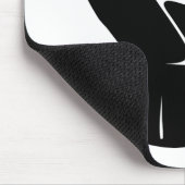 Resist met vuist - in zwart 0002 muismat (Hoek)