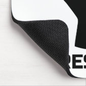 Resist met vuist - in zwart muismat (Hoek)