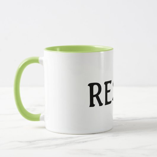 RESIST Mok White en Lime Green (Links)