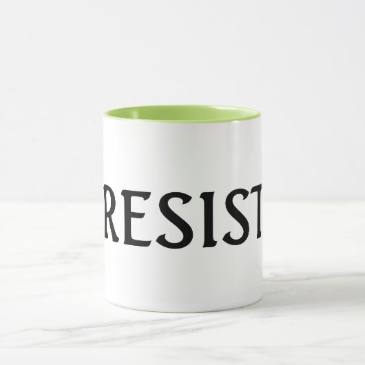RESIST Mok White en Lime Green (Midden)