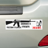Resist - Negentien 84 Bumpersticker (Op auto)