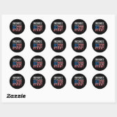 Resist of het 1776 is ronde sticker (Vel)