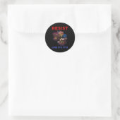 Resist of het 1776 is ronde sticker (Tas)
