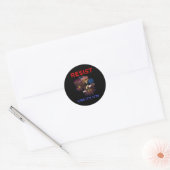Resist of het 1776 is ronde sticker (Envelop)