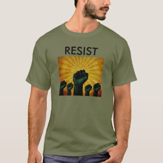 RESIST / ONDEELBAAR T-SHIRT MET MAY DAY LOGO
