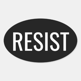 RESIST ovale sticker