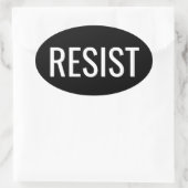 RESIST ovale sticker (Tas)