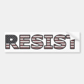 RESIST - Patriottisch Bumpersticker (Voorkant)